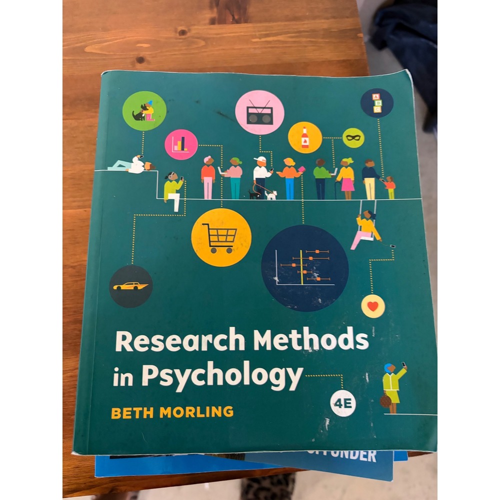 Research Methods in Psychology 4th Edition Beth Morling Paperback Textbook 4E